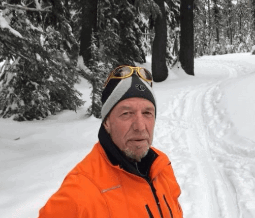 Steve Greening in the Snow