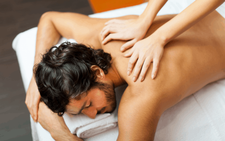 Man receiving Swedish massage